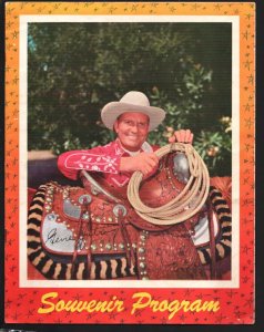 MAG: Gene Autry Show Souvenir Program 1950's-Champion-premiums--memorabilia-VG