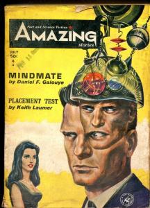 Amazing Stories 7/1964-Ziff-Davis-sci-fi pulp-Philip K Dick-Robert Silverberg-G