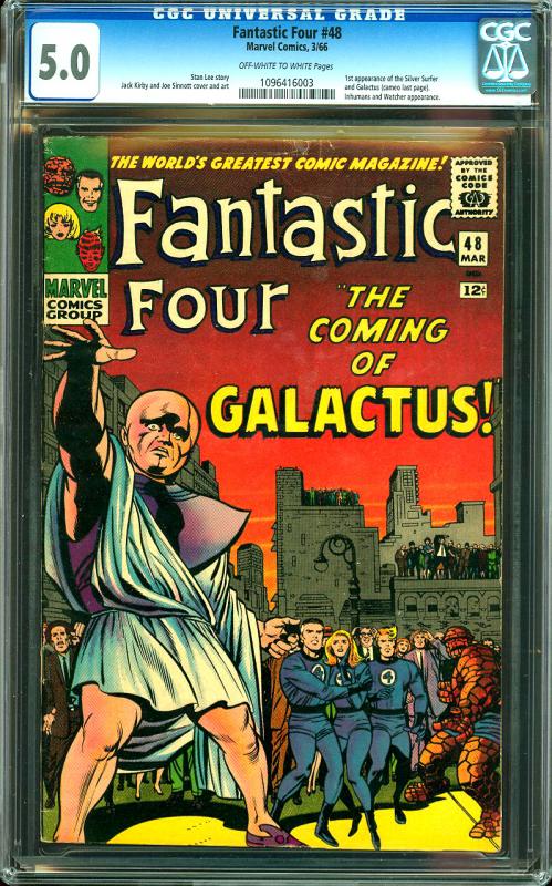 Fantastic Four #48 CGC Graded 5.0 1st Silver Surfer & Galactus