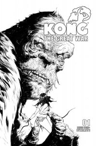 Kong Great War #1 Cvr E 10 Copy Incv Lee B&w Dynamite Comic Book
