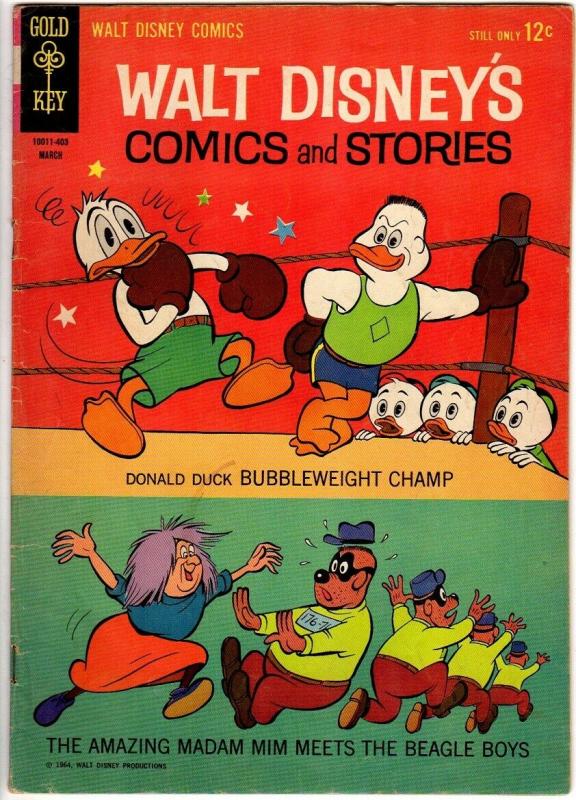 WALT DISNEYS COMICS & STORIES 282 VG+ Mar. 1964