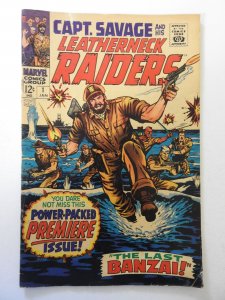 Captain Savage #1 (1968) VG Condition moisture stain