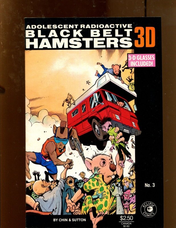 Adolescent Radioactive Black Belt Hamsters #1-4 - FOUR PIECE LOT! (9.0) 1986