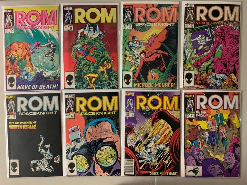 ROM Spaceknight run #41-75 last issue + 2 annuals 37 diff avg 7.0 (1983-86)