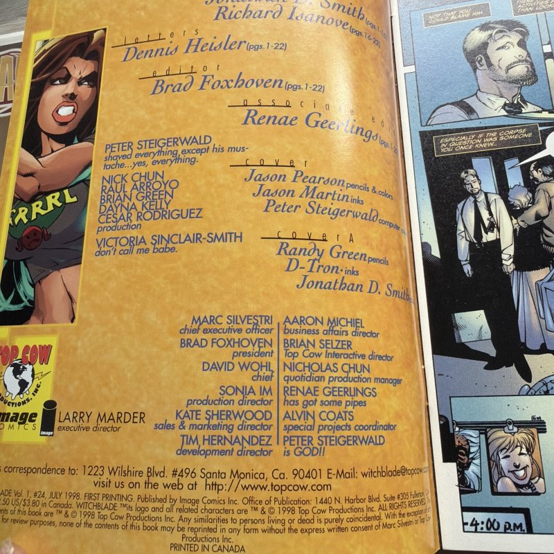 Witchblade #24  High Grade  1st series Michael Turner Image Comics