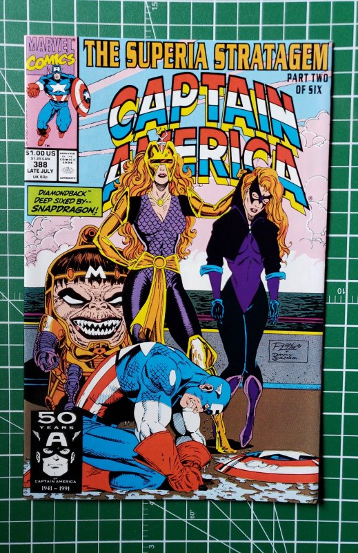 Captain America #388 Newsstand Edition (1991)