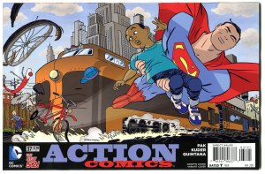 DC Comics New 52 Action Comics #37 Darwyn Cooke Variant Cover