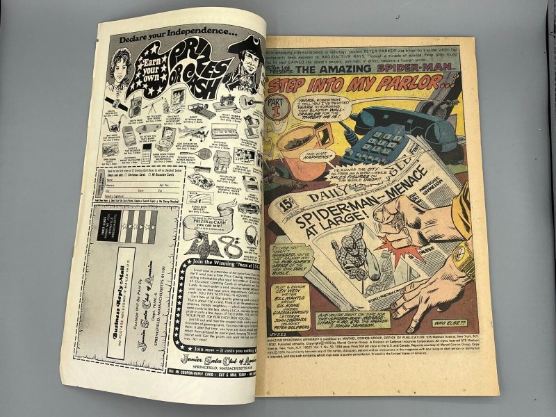 Amazing Spider-Man Annual #10 (1976) -  the Human Fly!  FN- 5.5