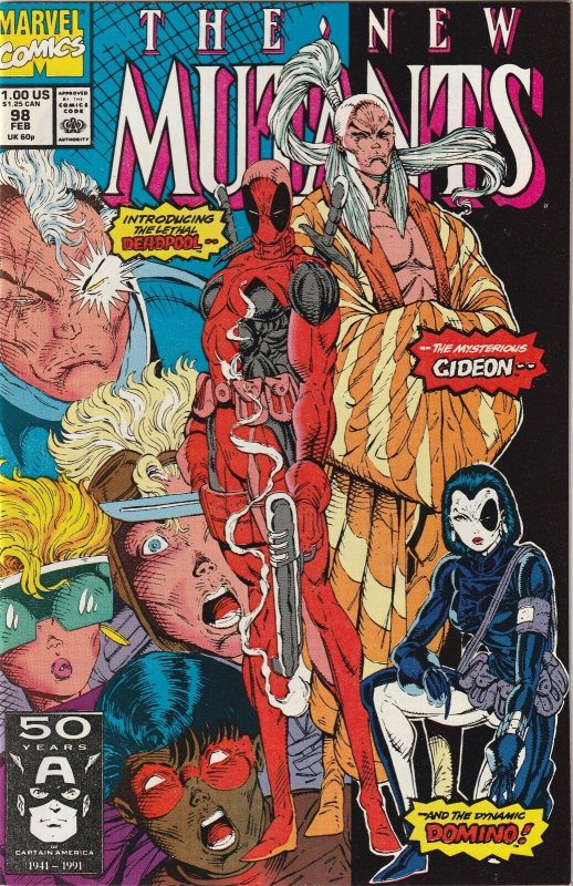 The New Mutants # 98 Cover A NM Marvel 1991 1st Appearance Of Deadpool [L4] 