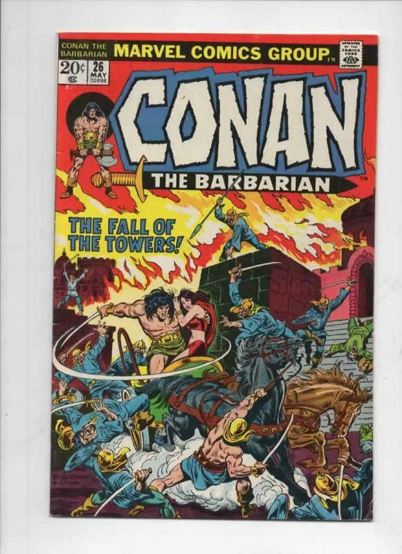 CONAN the BARBARIAN #26 FN/VF, Buscema, Ernie Chan, Howard, 1970 1973