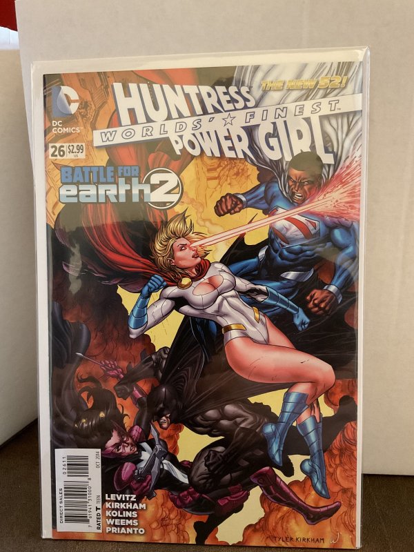 Worlds’ Finest 26 9.0 (our highest grade)  Huntress! Power Girl! New 52!