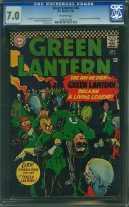 Green Lantern #46 (1966) CGC 7.0 FVF