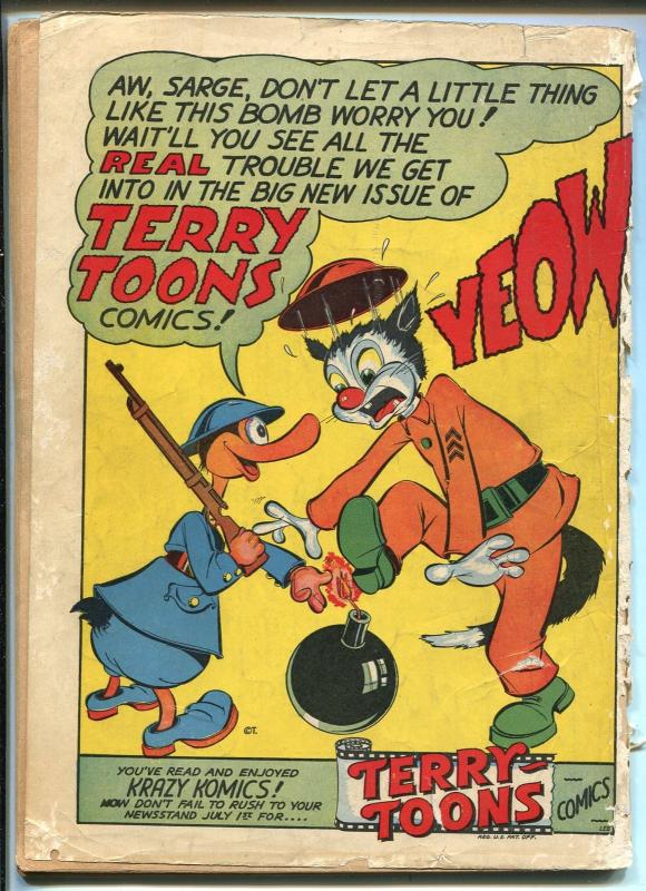 Joker #4 1942-Timely-Wolverton-Tessie Typist-Powerhouse Pepper-GOOD/VG