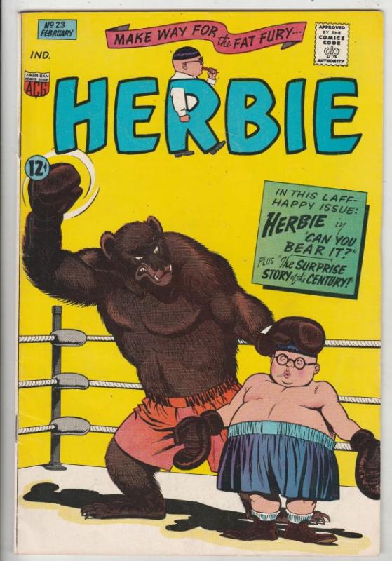 Herbie #23 (Feb-67) VF High-Grade Herbie Popnecker