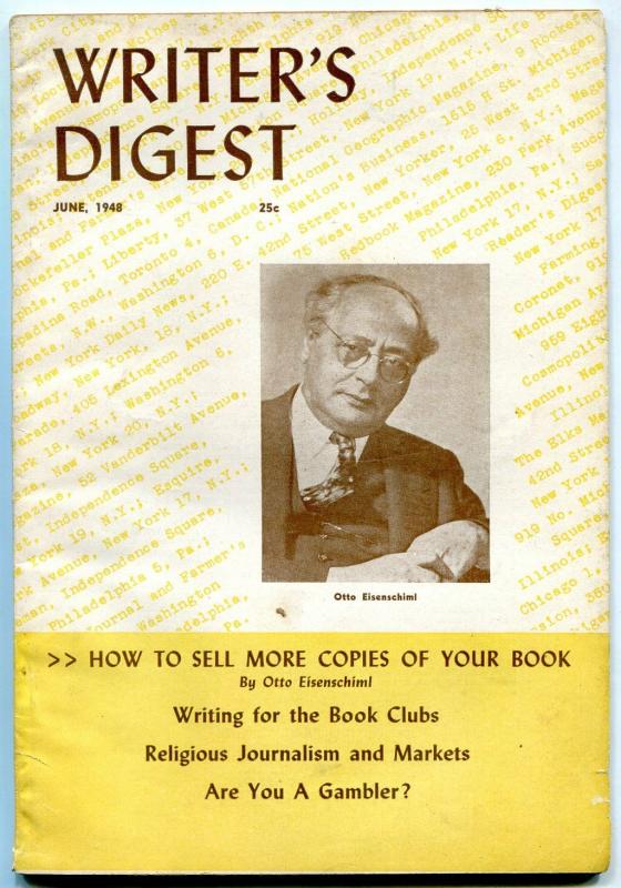 Writer's Digest June 1948-  Otto Eisenschiml- Pulp info VG 