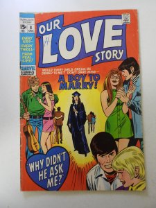 Our Love Story #8 (1970) VG condition ink front cover