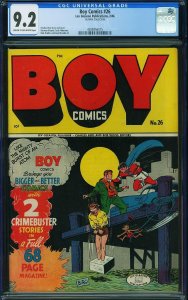 Boy Comics #26 (1946) CGC 9.2