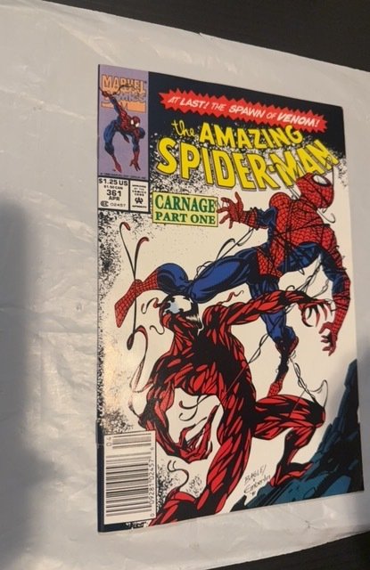The Amazing Spider-Man #361 (1992) newstand 1st carnage