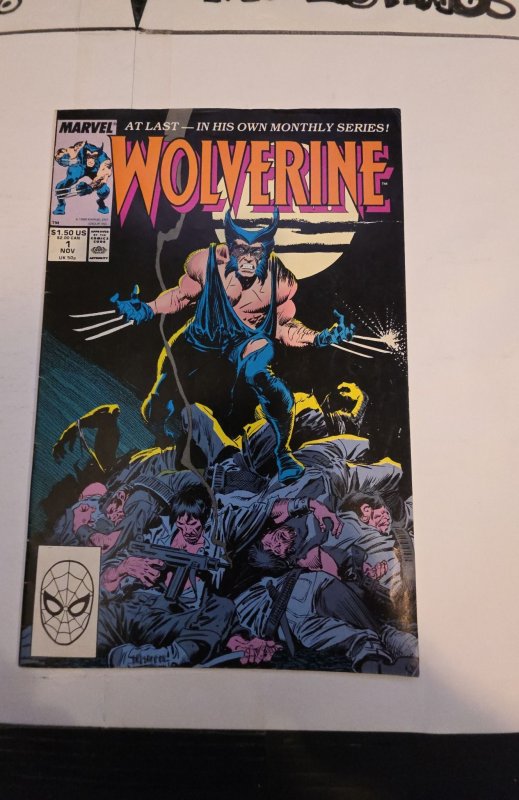 Wolverine #1 (1988)first full solo series Patch mid grade