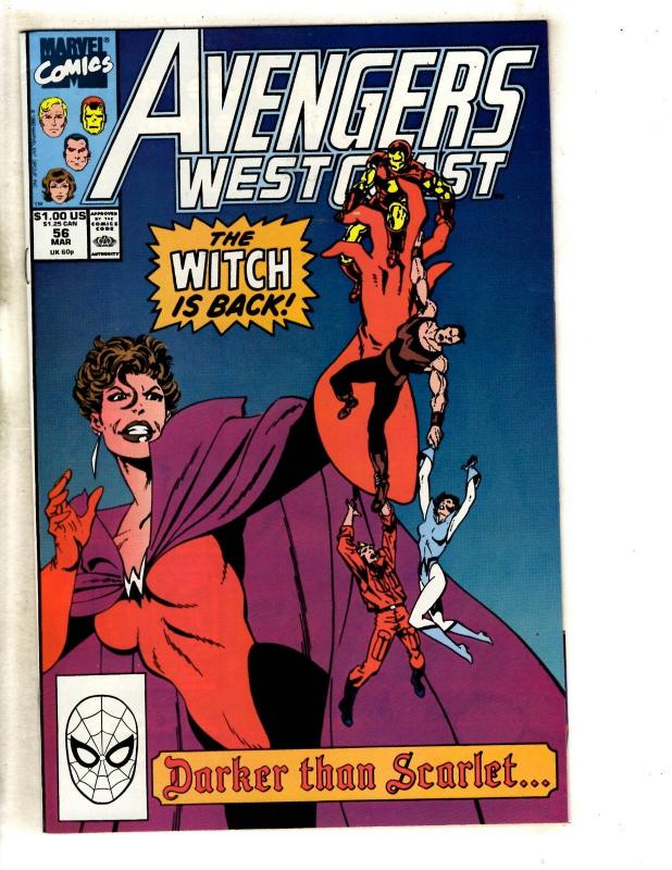 10 West Coast Avengers Marvel Comic Books # 53 54 55 56 57 58 59 60 61 62 DB3