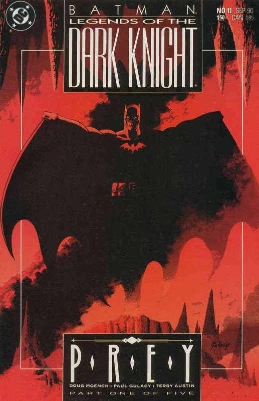 Batman: Legends of the Dark Knight #11 VF ; DC | Paul Gulacy Moench Prey