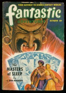 FANTASTIC ADVENTURES OCT 1950-HUBBARD-MASTERS OF SLEEP VG