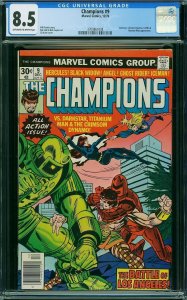 Champions #9 (1976) CGC 8.5 VF+