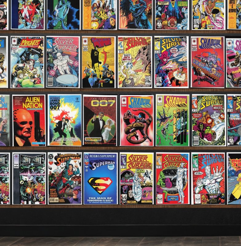 Huge Lot 150+ Comics with Silver Surfer, Shadowman, Secret Weapons & More!