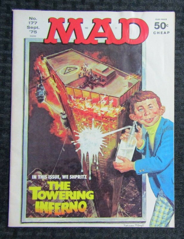 1975 MAD Magazine #177 GD+ 2.5 Alfred E Neuman / Towering Inferno Parody