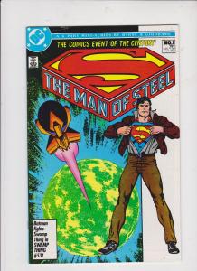  SUPERMAN THE MAN OF STEEL LOT OT 7  V1 #1 THRU 6 + COLLECTORS EDITION 1986