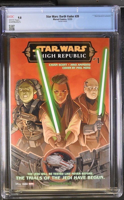 Star Wars Darth Vader #39 CGC 9.8 Sprouse Return of the Jedi Variant Marvel 2023