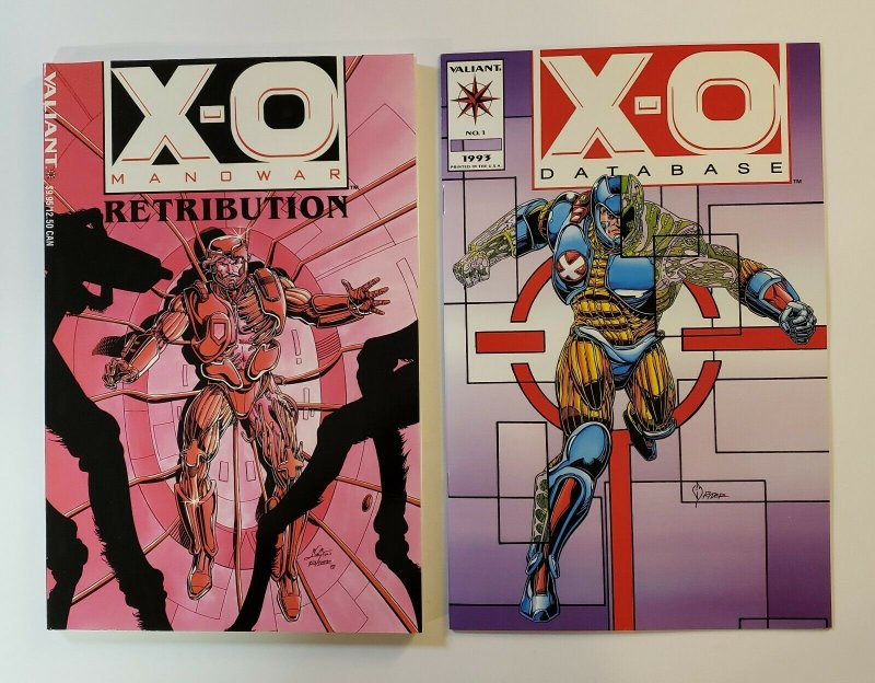 X-O MANOWAR: RETRIBUTION TPB SOFT COVER PLUS X-O MANOWAR DATABASE #1 