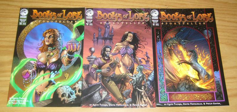 Books of Lore: Storyteller #1-3 VF complete series - peregrine comics set lot 2