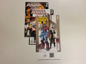 3 Marvel Comics #4 Ultimate Iron Man II + #2 3 Ultimate Power 53 TJ16