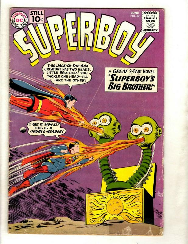 Superboy # 89 VG- DC Silver Age Comic Book Superman Batman Flash Arrow Atom GK1