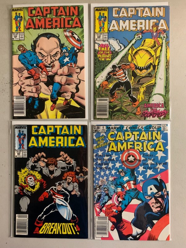 Captain America comics lot #267-340 + 1 annual newsstand 27 diff (1982-88)