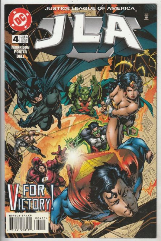 JLA #4 (Apr-97) NM Super-High-Grade Justice League of America