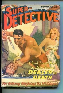 SUPER-DETECTIVE-#1-OCT 1940-PULP FICTION-SOUTHERN STATES PEDIGREE-vf minus