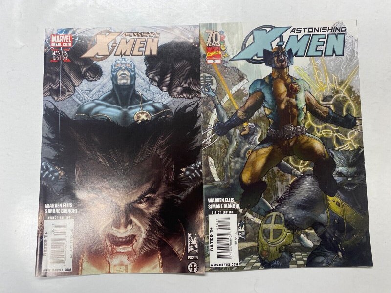 4 Astonishing X-Men MARVEL comic books #14 15 27 28 104 KM16