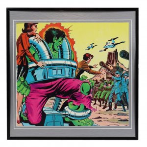 VINTAGE 1979 Marvel The Incredible Hulk vs Ross Framed 12x12 Poster Display 