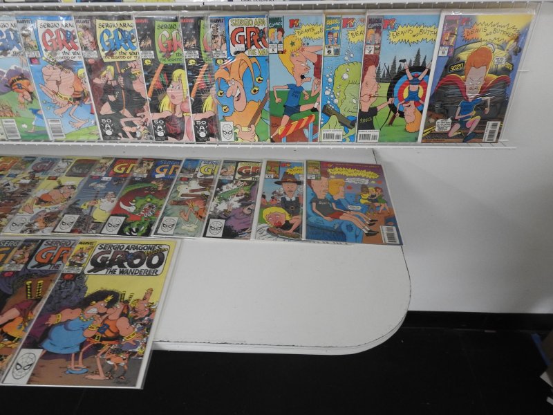 Huge Lot of 140+ Comics W/ Batman, Groo, Icon, +More! VF- Condition!
