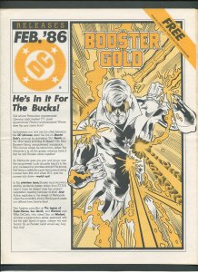 DC Releases Promotional Flyer #21  / Booster Gold /  February 1986