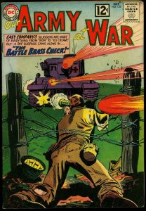 Our Army at War #123 1962- DC War Comic- Sgt Rock Easy co- Silver Age G/VG