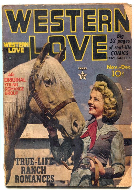 Western Love #3 1949- Golden Age Comic- Pat Williams- Kirby ad G