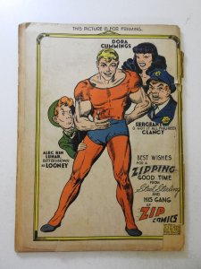 Top-Notch Comics #18 (1941) PR Condition book-length spine split