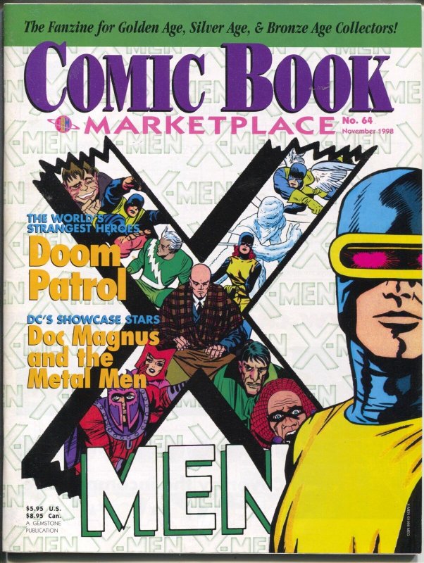 Comic Book Marketplace #64 1998-X-men Issue-Doom Patrol-Metal Men-VF