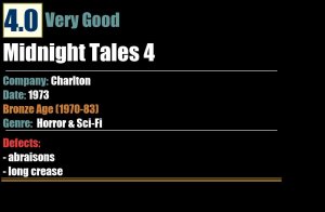 Midnight Tales 4 (1973) VG Bronze Age Charlton comic