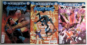2016 Mixed DC Universe Rebirth Lot 3 #Nightwing 2, 3, Justice League 3 DC Comics
