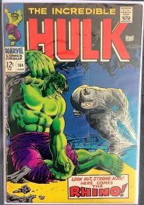 The Incredible Hulk #104 (1968, Marvel) Rhino Appearance.  VF+