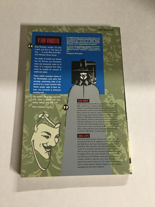 V For Vendetta Nm Near Mint DC Comics first print SC TPB